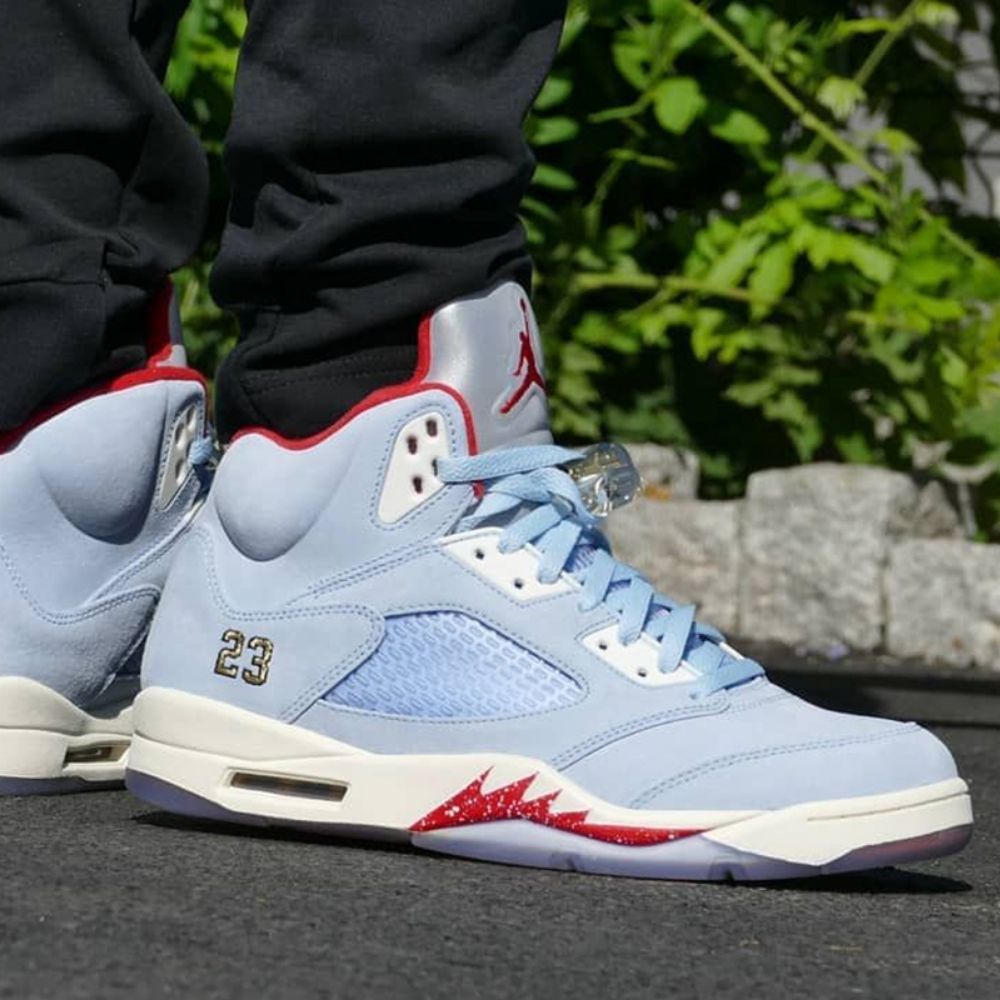 Air Jordan 5 Retro x Trophy Room Ice Blue