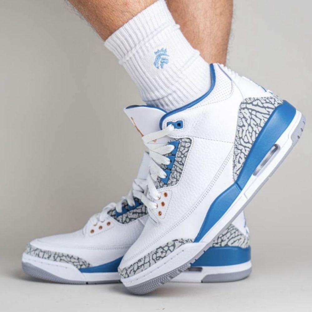 Air Jordan 3 Retro Washington Wizards True Blue