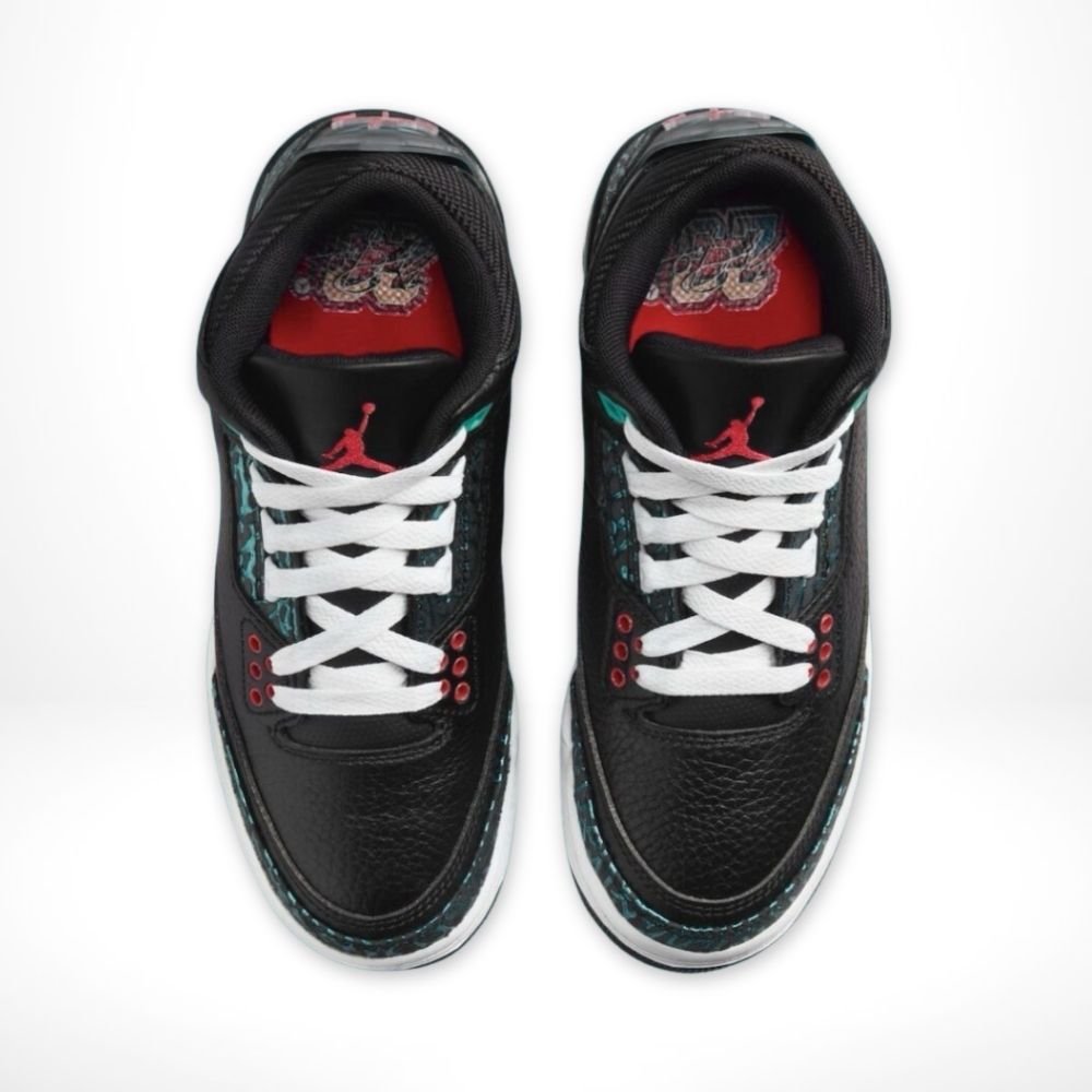 Air Jordan 3 Black and Hyper Jade