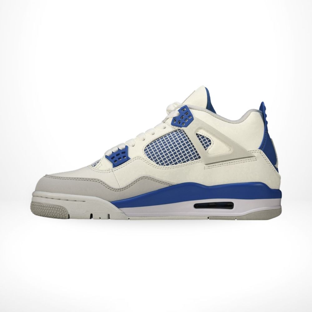 Air Jordan 4 Retro Military Blue White Grey 2024