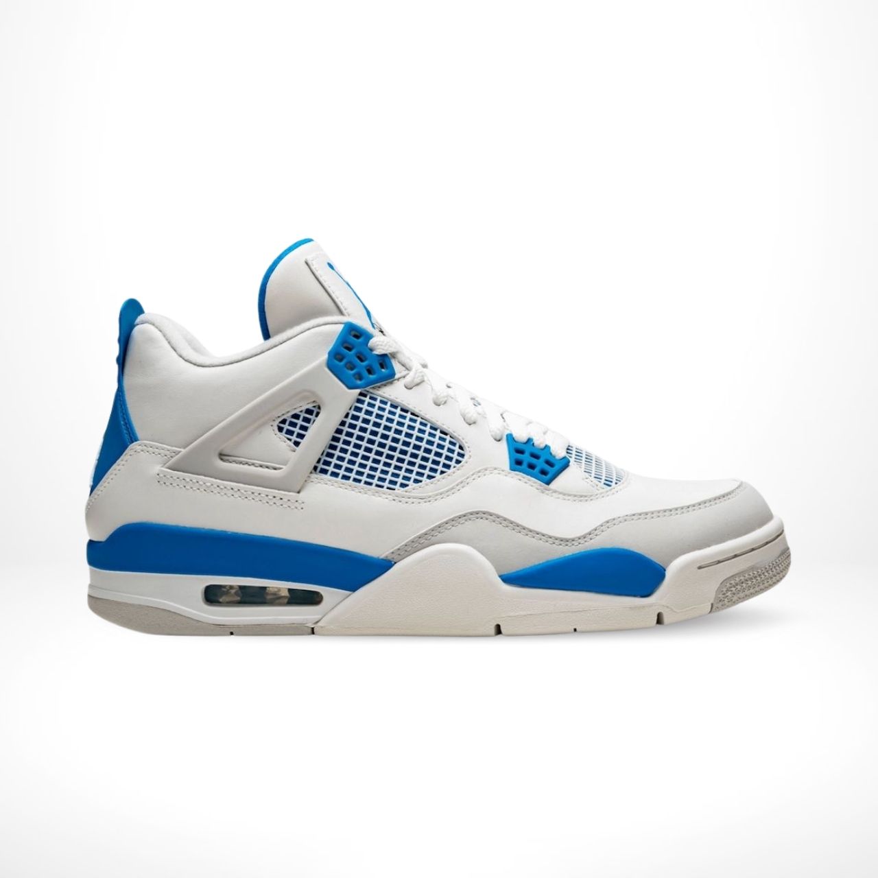 Air Jordan 4 Retro Military Blue White Grey 2024