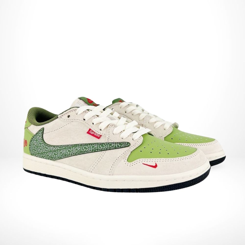 Nike Air Jordan 1 Low x Travis Scott x Supreme Lunar Year Of The Snake Green