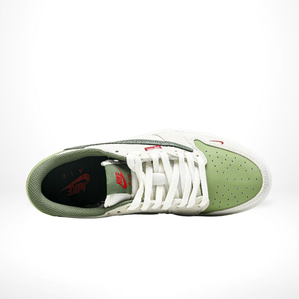 Nike Air Jordan 1 Low x Travis Scott x Supreme Lunar Year Of The Snake Green