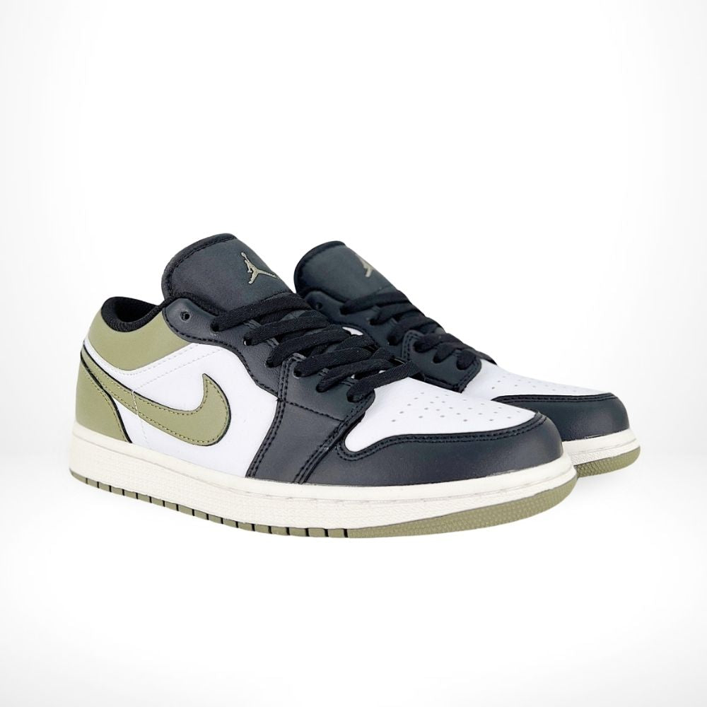 Air Jordan 1 Low Black Toe Medium Olive