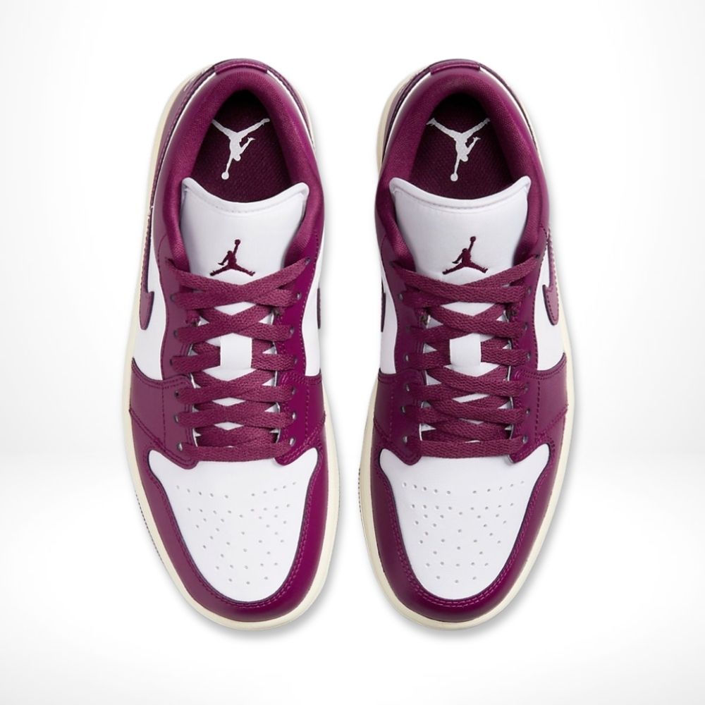 Air Jordan 1 Low White Fireberry