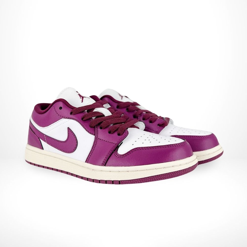 Air Jordan 1 Low White Fireberry