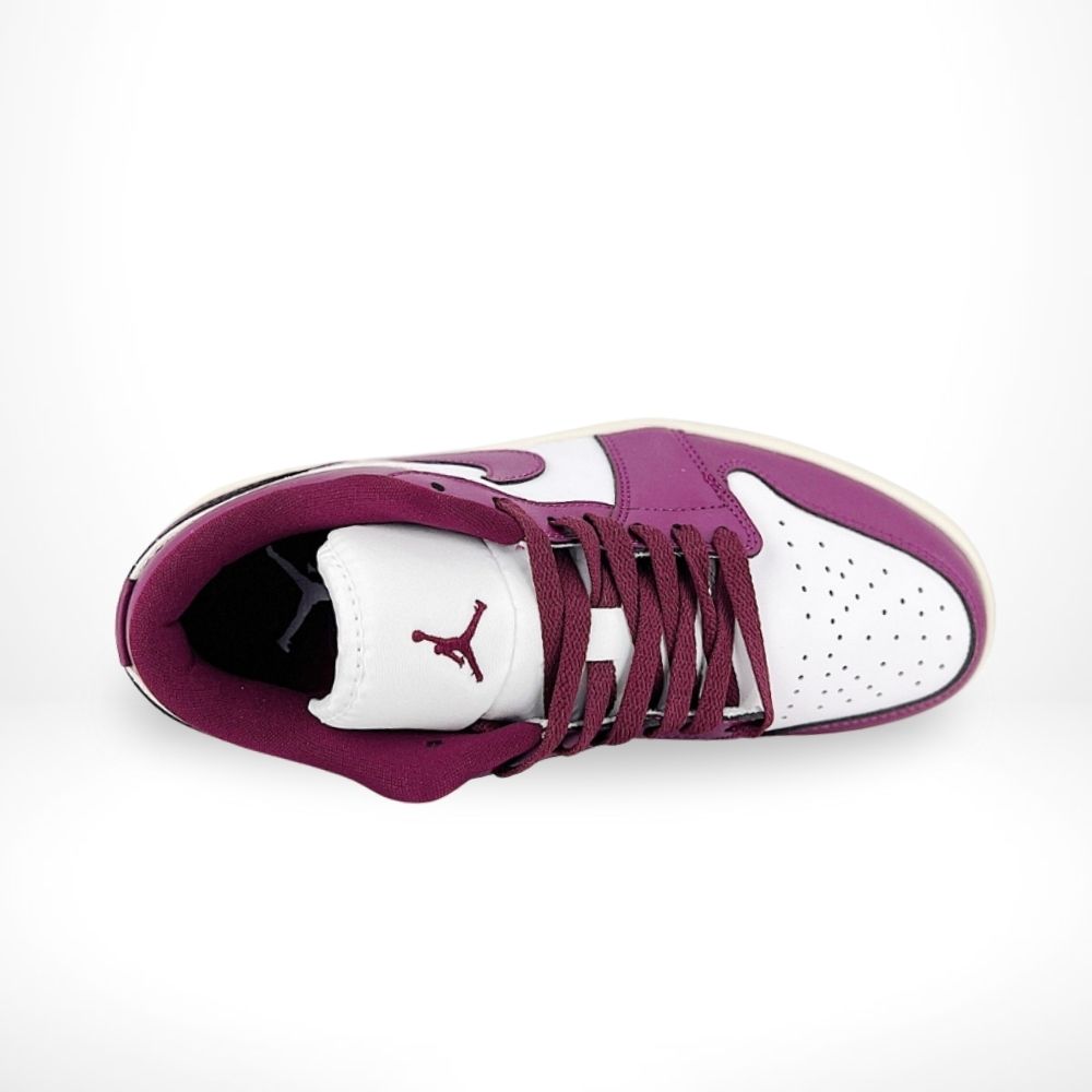 Air Jordan 1 Low White Fireberry