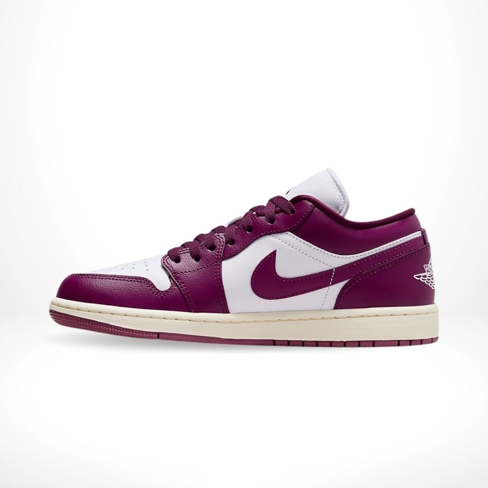 Air Jordan 1 Low White Fireberry
