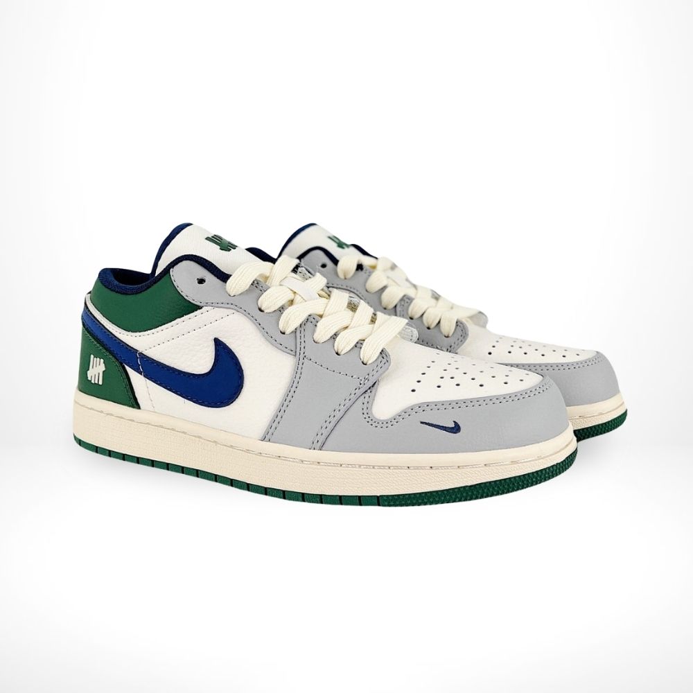 Air Jordan 1 Low x Undefeated Green Grey Custom