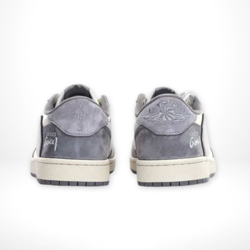 Air Jordan 1 Low x Travis Scott x Gucci Grey White Custom