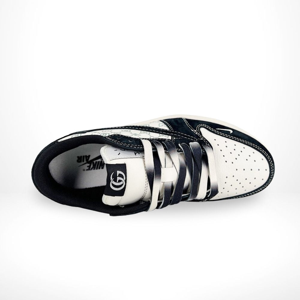 Air Jordan 1 Low x Gucci x Travis Scott Black White Custom