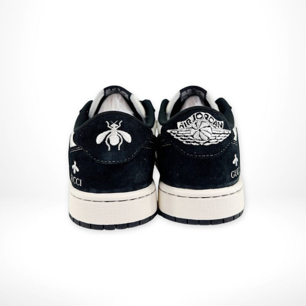 Air Jordan 1 Low x Gucci x Travis Scott Black White Custom